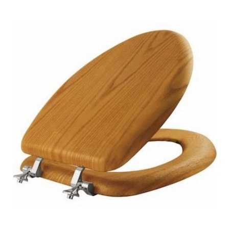 Oak Elong Toilet Seat